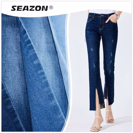 Zz0153 Best Selling Line Us Bci Cotton Polyester Elastane Fabric of Raw Denim Fabric for Jeans