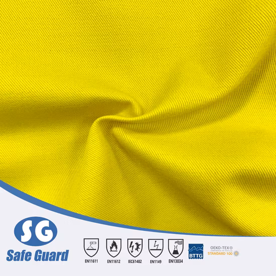 380gram Cotton Flame Proof Canvas Fabric for Safety Workwear