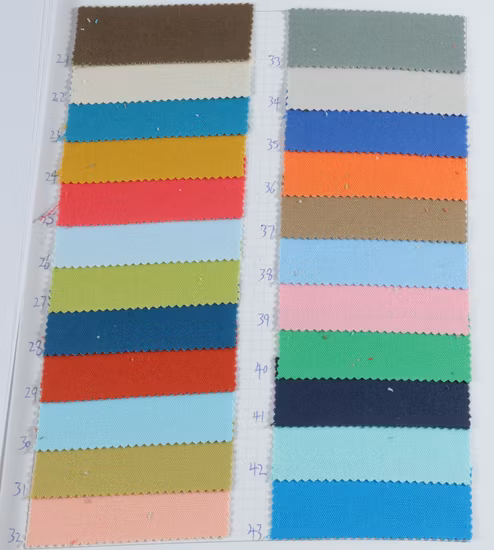 Fashion Stock Textile Cotton Canvas Plain Dyed Fabric for Garment Fabric