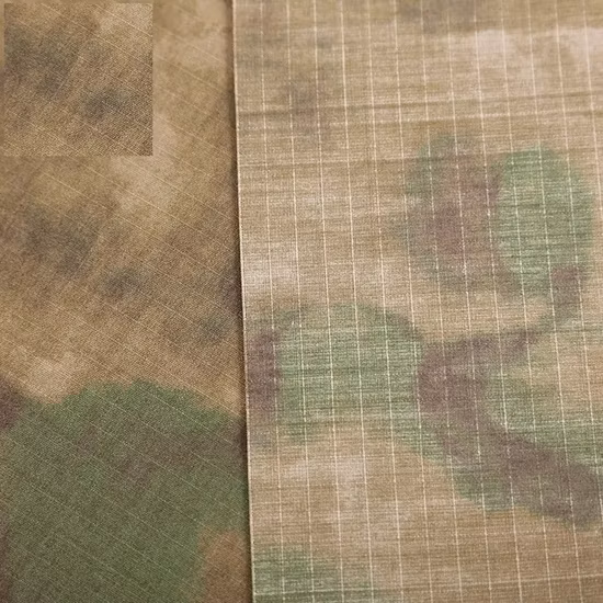 65% Polyester 35% Cotton/PVC/Nylon Blend Woven Army Jungle Woodland Digital Camo Printed Military Uniform Hunting Clothes Rip Stop Breathable Camouflage Fabric