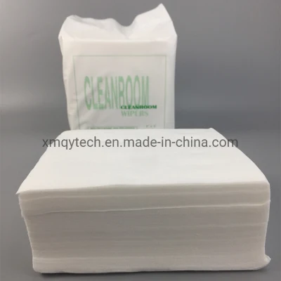 Dust Free Disposable 12inch Industrial Cleaning Cleanroom Polyester and Cellulose Wipes Nonwoven Fabric