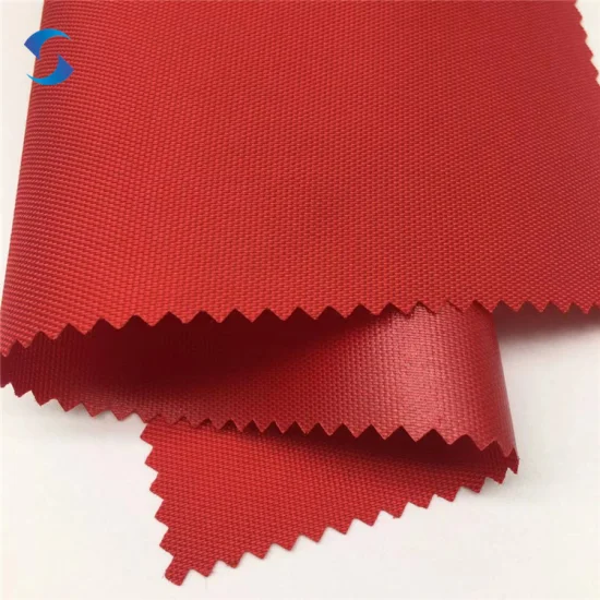 Water Repellent Polyester Fabric PU Coated Oxford Bag Material