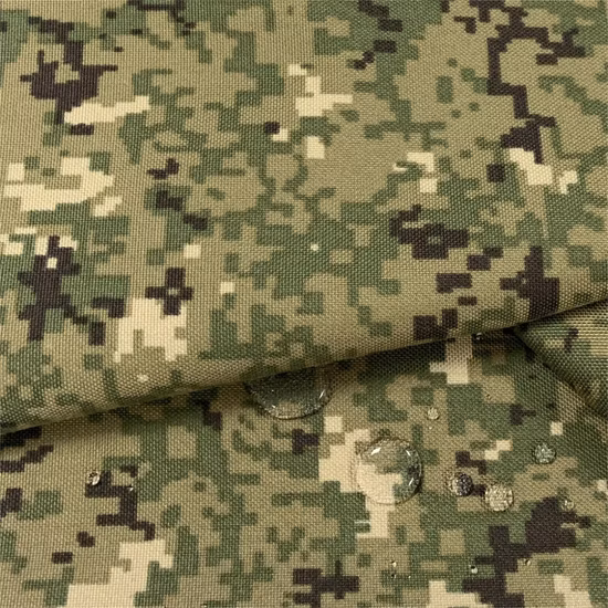 Polyester Camouflage Printed Coated Oxford Fabrics for Tent Bags Cloth